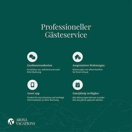 Apartamento Casa Allegra 6 By Vacations, Im Zentrum & Mit Parkplatz Inkl Arosa